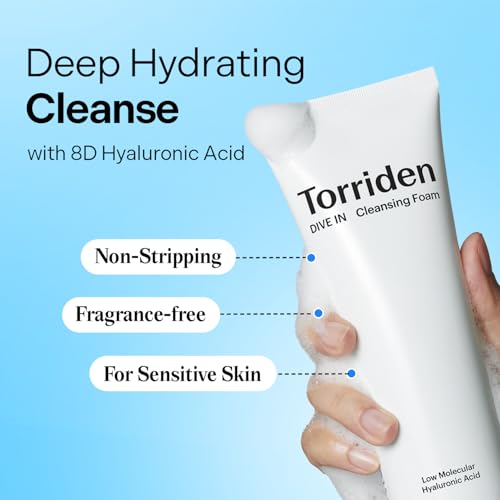 Torriden DIVE-IN Cleansing Foam Face Wash 5.07 fl oz