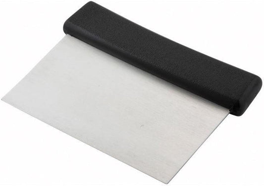 Winco Winware Stainless Steel Dough Scraper with Plastic Handle